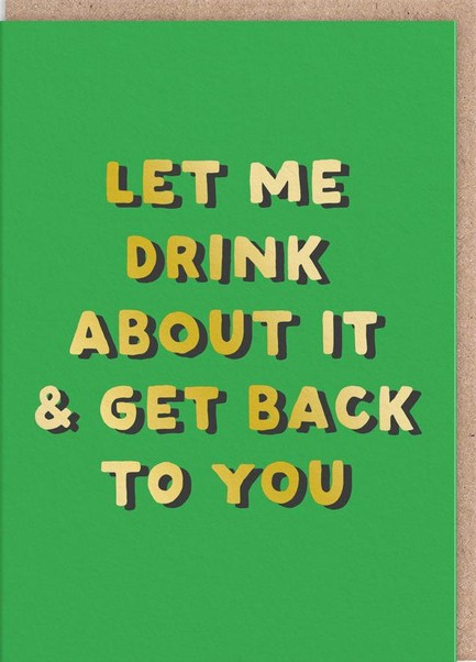 ΚΑΡΤΑ OHH DEER LET ME DRINK ABOUT IT 11260