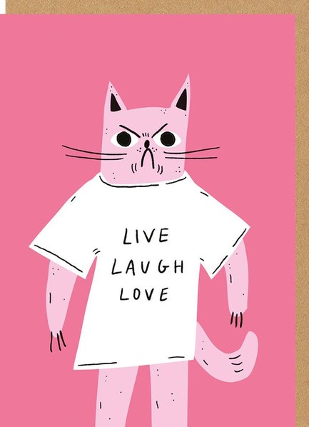 ΚΑΡΤΑ OHH DEER LIVE LAUGH LOVE CAT 9465
