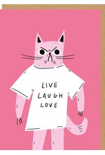 ΚΑΡΤΑ OHH DEER LIVE LAUGH LOVE CAT 9465
