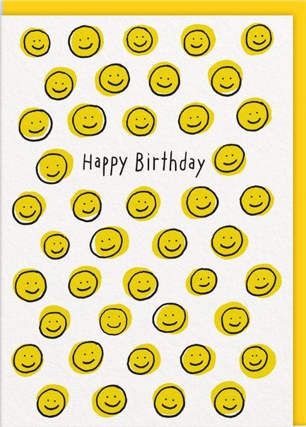 ΚΑΡΤΑ OHH DEER YELLOW SMILEY HAPPY BIRTHDAY 11160