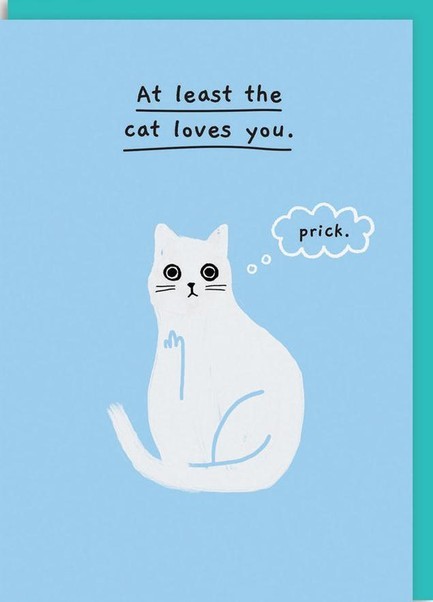 ΚΑΡΤΑ OHH DEER AT LEAST THE CAT LOVES YOU 5176