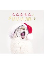 ΚΑΡΤΑΚΙ XMAS PICKMOTION ΜΟΝΟ FA LA LA CAT