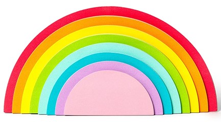 ΧΑΡΤΑΚΙΑ ΑΥΤΟΚΟΛΛΗΤΑ LEGAMI RSTKIT1 RAINBOW