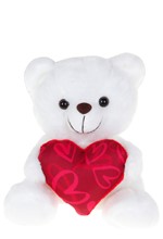 ΛΟΥΤΡΙΝΟ MUCH ΑΡΚΟΥΔΑΚΙ 25ΕΚ.ΑΣΠΡΟ ΜΕ ΚΑΡΔΙΑ ΚΟΚΚΙΝΗ