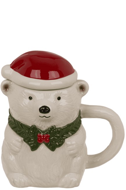 ΚΟΥΠΑ XMAS ΚΕΡΑΜΙΚΗ ΜΕ ΚΑΠΑΚΙ OUT OF ΤΗΕ BLUE ΠΟΛΙΚΗ ΑΡΚΟΥΔΑ