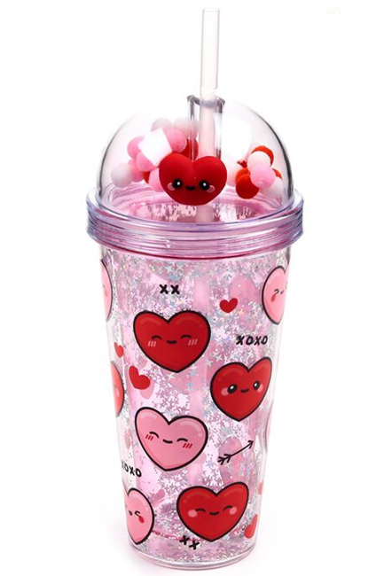 ΠΟΤΗΡΙ PUCKATOR ΜΕ ΚΑΛΑΜΑΚΙ AMORE HEART ΜΕ CHARMS