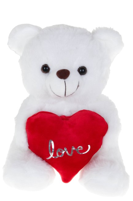 ΛΟΥΤΡΙΝΟ MUCH ΑΡΚΟΥΔΑΚΙ 20ΕΚ.ΑΣΠΡΟ ΜΕ  ΚΑΡΔΙΑ ΚΟΚΚΙΝΗ LOVE