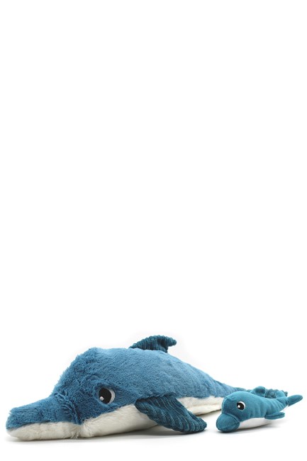 ΛΟΥΤΡΙΝΟ 50 εκ.LES DEGLINGOS TOFOU THE DOLPHIN ΜΑΜΑ ΚΑΙ ΜΩΡΟ ΜΠΛΕ