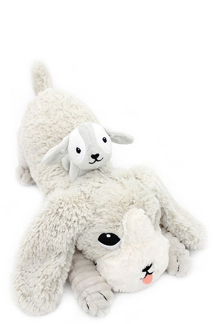 ΛΟΥΤΡΙΝΟ LES DEGLINGOS TOUTOU ΣΚΥΛΑΚΙ ΜΑΜΑ ΚΑΙ ΜΩΡΟ LIGHT GREY