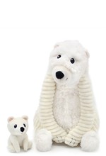 ΛΟΥΤΡΙΝΟ 30 εκ.LES DEGLINGOS POITOU ΠΟΛΙΚΗ ΑΡΚΟΥΔΑ ΜΑΜΑ ΚΑΙ ΜΩΡΟ WHITE