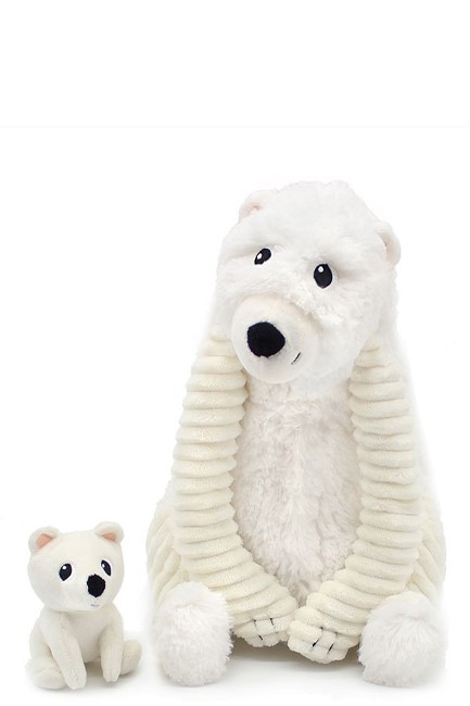 ΛΟΥΤΡΙΝΟ 30 εκ.LES DEGLINGOS POITOU ΠΟΛΙΚΗ ΑΡΚΟΥΔΑ ΜΑΜΑ ΚΑΙ ΜΩΡΟ WHITE