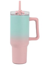 ΠΟΤΗΡΙ ΘΕΡΜΟΣ 1200ml.I DRINK TRAVEL ΜΕ ΧΕΡΟΥΛΙ ID0255 PINK-GREEN