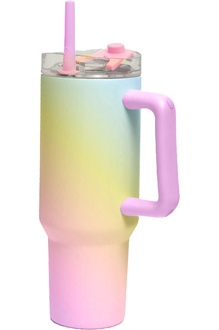 ΠΟΤΗΡΙ ΘΕΡΜΟΣ 1200ml.I DRINK TRAVEL ΜΕ ΧΕΡΟΥΛΙ ID0259 RAINBOW