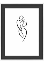 ΚΟΡΝΙΖΑ WALTHER SILHOUETTE 10*15CM NW015B ΜΑΥΡΟ