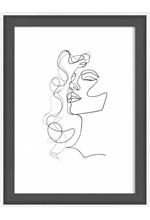 ΚΟΡΝΙΖΑ WALTHER SILHOUETTE 13*18CM NW318B ΜΑΥΡΟ