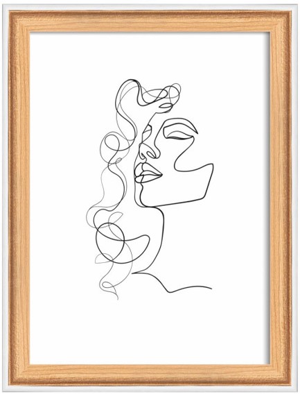 ΚΟΡΝΙΖΑ WALTHER SILHOUETTE 13*18CM NW318P BEECH TREE