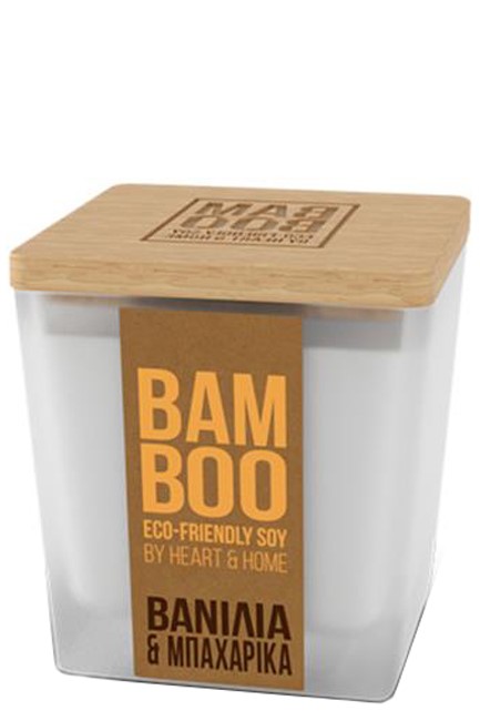 ΚΕΡΙ ΑΡΩΜΑΤΙΚΟ HEART & HOME BAMBOO 80ΓΡ.-ΒΑΝΙΛΙΑ ΚΑΙ ΜΠΑΧΑΡΙΚΑ