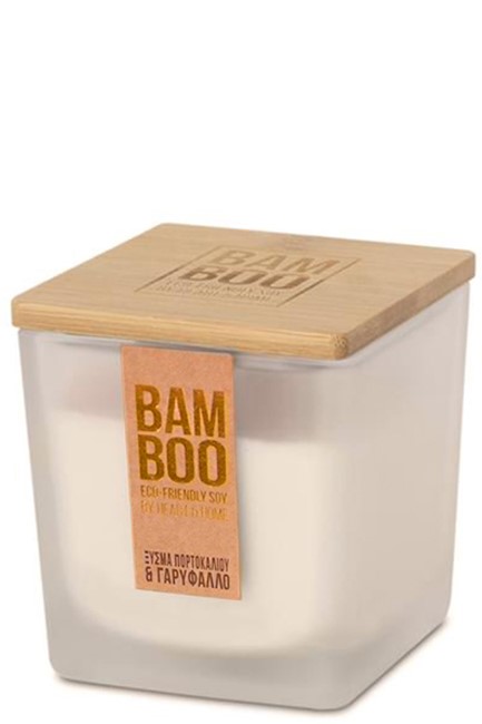 ΚΕΡΙ ΑΡΩΜΑΤΙΚΟ HEART & HOME BAMBOO 210ΓΡ.-ΞΥΣΜΑ ΠΟΡΤΟΚΑΛΙΟΥ ΚΑΙ ΓΑΡΥΦΑΛΛΟ