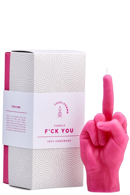 ΚΕΡΙ ΧΕΙΡΟΠΟΙΗΤΟ ΧΕΙΡΟΝΟΜΙΑΣ CANDLEHAND F*CK YOU PINK
