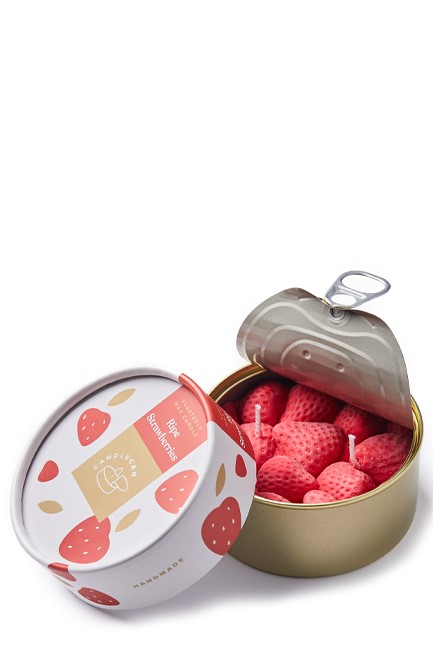 ΚΕΡΙ ΧΕΙΡΟΠΟΙΗΤΟ ΣΕ ΚΟΝΣΕΡΒΑ CANDLEHAND GOURMET RIPE STRAWBERRIES