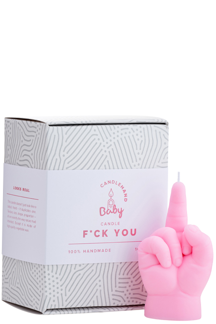 ΚΕΡΙ ΧΕΙΡΟΠΟΙΗΤΟ ΧΕΙΡΟΝΟΜΙΑΣ CANDLEHAND BABY F*CK YOU PINK