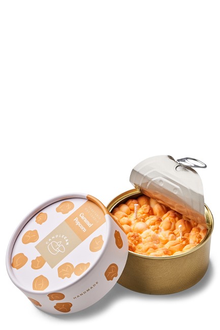 ΚΕΡΙ ΧΕΙΡΟΠΟΙΗΤΟ ΣΕ ΚΟΝΣΕΡΒΑ CANDLEHAND GOURMET CARAMEL POPCORN