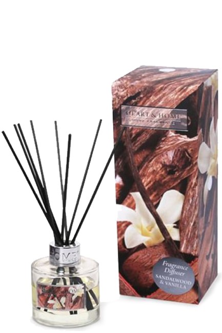 ΑΡΩΜΑΤΙΚΟ ΧΩΡΟΥ HEART & HOME 70ml.ΜΕ ΣΤΙΚ-SANDALWOOD VANILLA