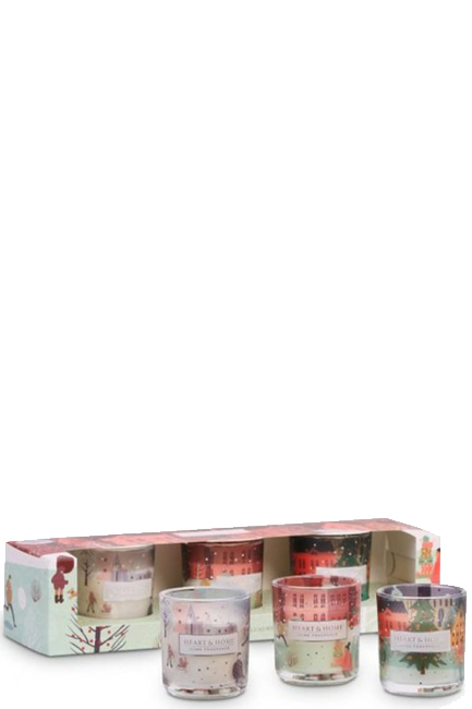 ΚΕΡΙ ΑΡΩΜΑΤΙΚΟ HEART & HOME XMAS 45γρ.ΣΕΤ 3ΤΕΜ.MINI