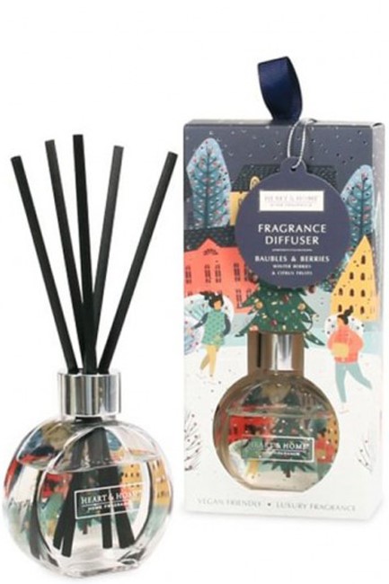 ΑΡΩΜΑΤΙΚΟ ΧΩΡΟΥ HEART & HOME XMAS 70ml.ΜΕ ΣΤΙΚ-BAUBLES & BERRIES