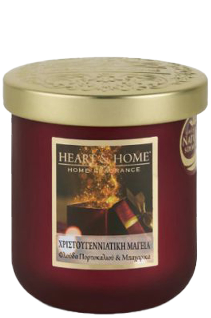ΚΕΡΙ ΑΡΩΜΑΤΙΚΟ HEART & HOME XMAS ΜΕΣΑΙΟ 110γρ.-ΧΡΙΣΤΟΥΓΕΝΝΙΑΤΙΚΗ ΜΑΓΕΙΑ