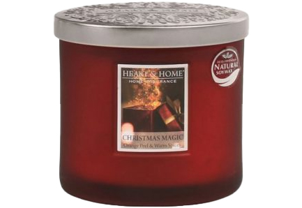 ΚΕΡΙ ΑΡΩΜΑΤΙΚΟ HEART & HOME XMAS ΔΙΠΛΟ ΦΥΤΙΛΙ 220γρ.-CHRISTMAS MAGIC
