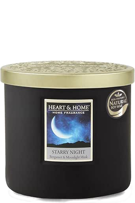 ΚΕΡΙ ΑΡΩΜΑΤΙΚΟ HEART & HOME XMAS ΔΙΠΛΟ ΦΥΤΙΛΙ 220γρ.-ΕΝΑΣΤΡΗ ΝΥΧΤΑ