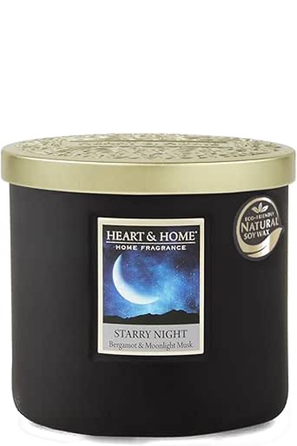 ΚΕΡΙ ΑΡΩΜΑΤΙΚΟ HEART & HOME XMAS ΔΙΠΛΟ ΦΥΤΙΛΙ 220γρ.-ΕΝΑΣΤΡΗ ΝΥΧΤΑ