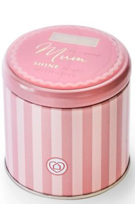 ΚΕΡΙ ΑΡΩΜΑΤΙΚΟ HEART & HOME ΜΕΤΑΛΛΙΚΟ ΚΟΥΤΙ 125ΓΡ.-FOR A SPECIAL MUM SHINE BRIGHT WITH LOVE