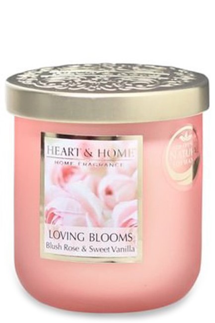 ΚΕΡΙ ΑΡΩΜΑΤΙΚΟ HEART & HOME ΜΕΣΑΙΟ 110ΓΡ.-LOVING BLOOMS