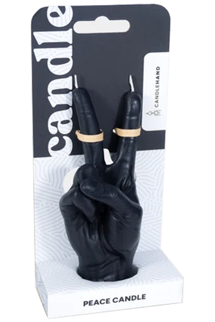 ΚΕΡΙ ΧΕΙΡΟΠΟΙΗΤΟ ΧΕΙΡΟΝΟΜΙΑΣ CANDLEHAND PEACE SMALL BLACK