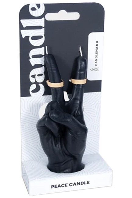ΚΕΡΙ ΧΕΙΡΟΠΟΙΗΤΟ ΧΕΙΡΟΝΟΜΙΑΣ CANDLEHAND PEACE SMALL BLACK