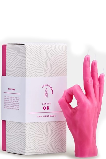 ΚΕΡΙ ΧΕΙΡΟΠΟΙΗΤΟ ΧΕΙΡΟΝΟΜΙΑΣ CANDLEHAND OK PINK