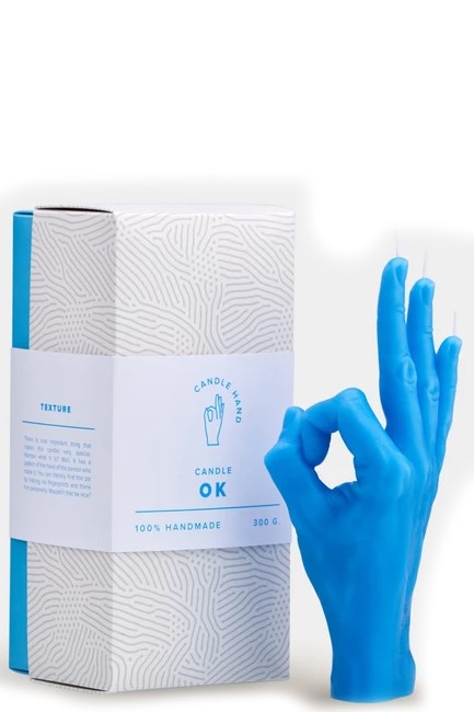 ΚΕΡΙ ΧΕΙΡΟΠΟΙΗΤΟ ΧΕΙΡΟΝΟΜΙΑΣ CANDLEHAND OK BLUE