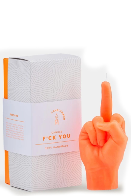 ΚΕΡΙ ΧΕΙΡΟΠΟΙΗΤΟ ΧΕΙΡΟΝΟΜΙΑΣ CANDLEHAND FUCK YOU NEON YELLOW