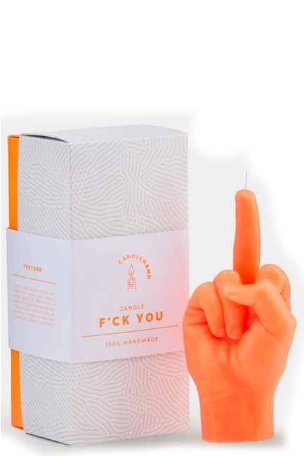 ΚΕΡΙ ΧΕΙΡΟΠΟΙΗΤΟ ΧΕΙΡΟΝΟΜΙΑΣ CANDLEHAND FUCK YOU NEON YELLOW