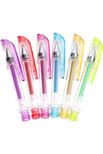 ΣΤΥΛΟ GLITTER GEL MOSES ΣΕΤ 6 ΤΕΜΑΧΙΩΝ
