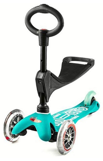 SCOOTER MINI MICRO 3 ΣΕ 1 DELUXE AQUA