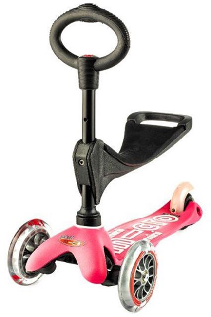 SCOOTER MINI MICRO 3 ΣΕ 1 DELUXE PINK