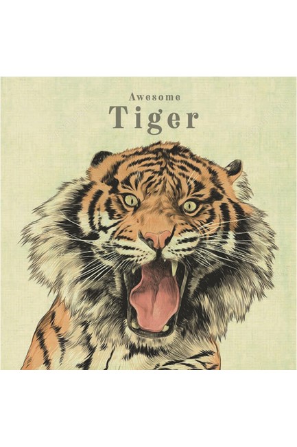 ΚΑΔΡΟ CHIC MIC ΚΑΝΒΑΣ 20*20εκ.TIGER