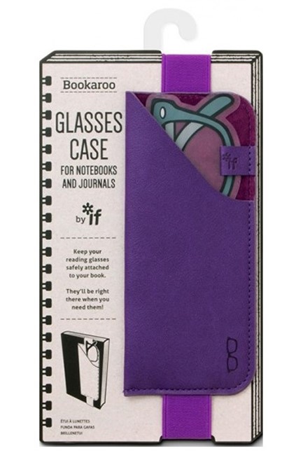 ΘΗΚΗ ΓΥΑΛΙΩΝ ΓΙΑ NOTEBOOK ΜΕ ΛΑΣΤΙΧΟ BOOKAROO PURPLE 41203