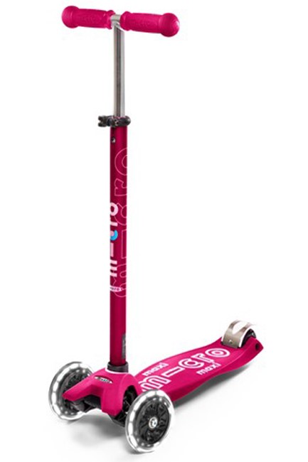 SCOOTER MAXI MICRO DELUXE PINK ΜΕ LED ΤΡΟΧΟΥΣ
