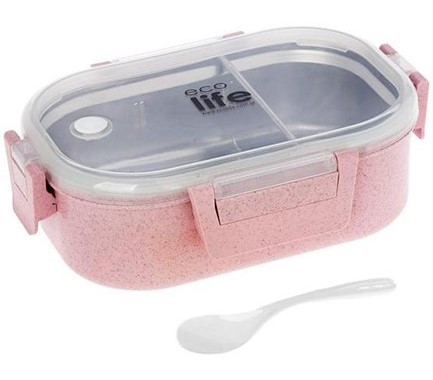 ΔΟΧΕΙΟ ΦΑΓΗΤΟΥ 900ML.ΜΕ ΧΩΡΙΣΜΑ LIGHT PINK