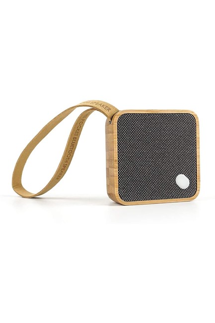 ΗΧΕΙΟ ΦΟΡΗΤΟ GINGKO MI SQUARE NATURAL BAMBOO BLUETOOTH G005BO