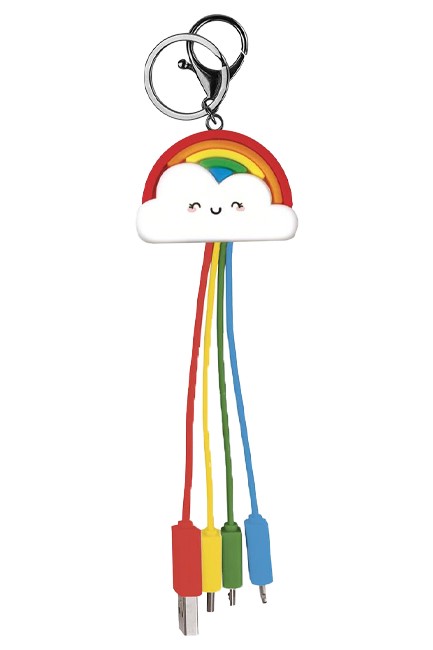 ΚΑΛΩΔΙΟ ΦΟΡΤΙΣΗΣ LEGAMI USB 3σε1 TYPE C-MICRO USB+LIGHTNING UCC0006 RAINBOW